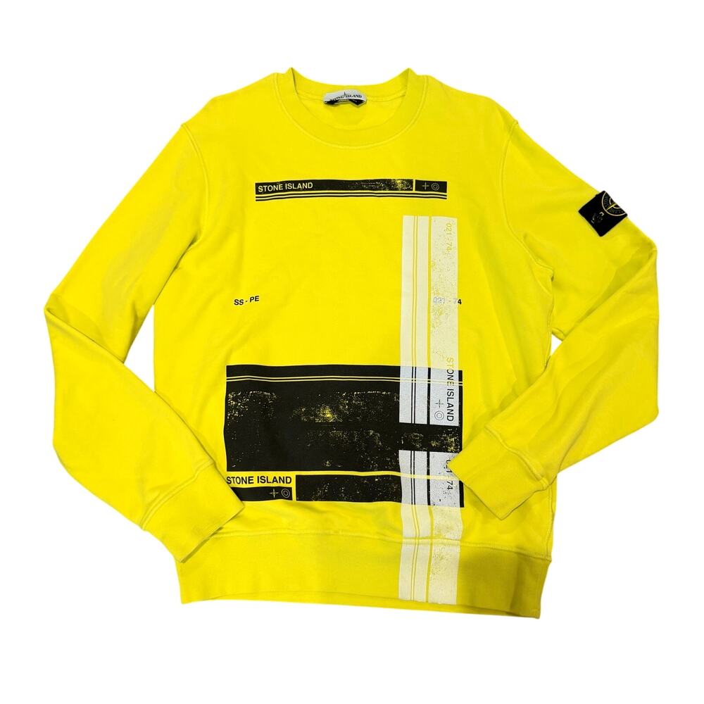 Stone Island Yellow Crew Neck Size Large